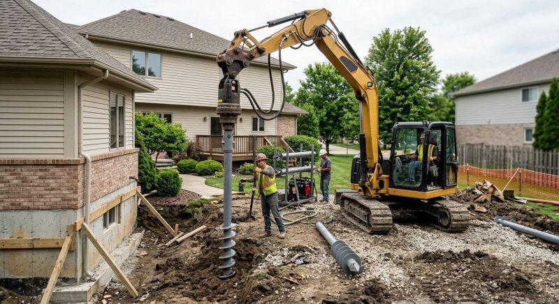 Helical Pile Installation in Gainesville, FL