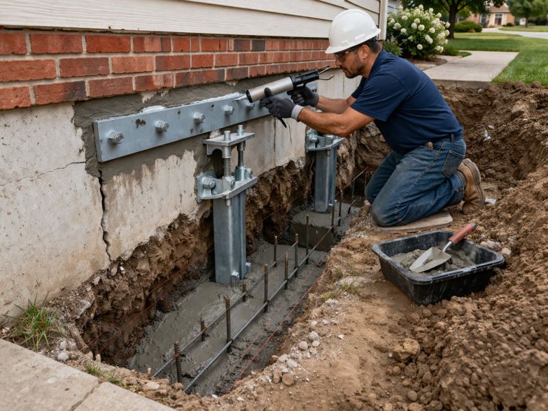 Sinking Foundation Repair in Trenton, FL